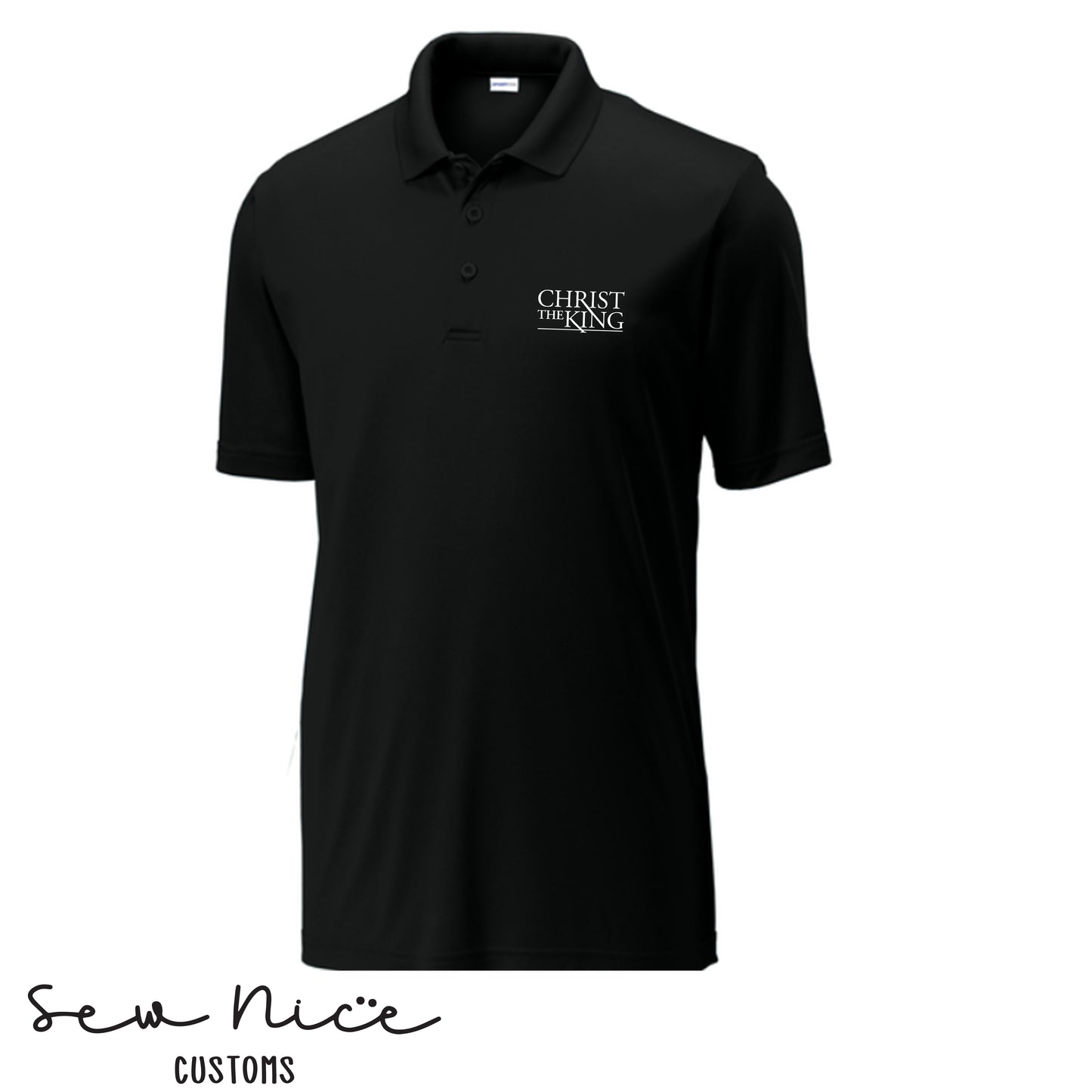 Embroidered Christ The King Logo - Men's Polo