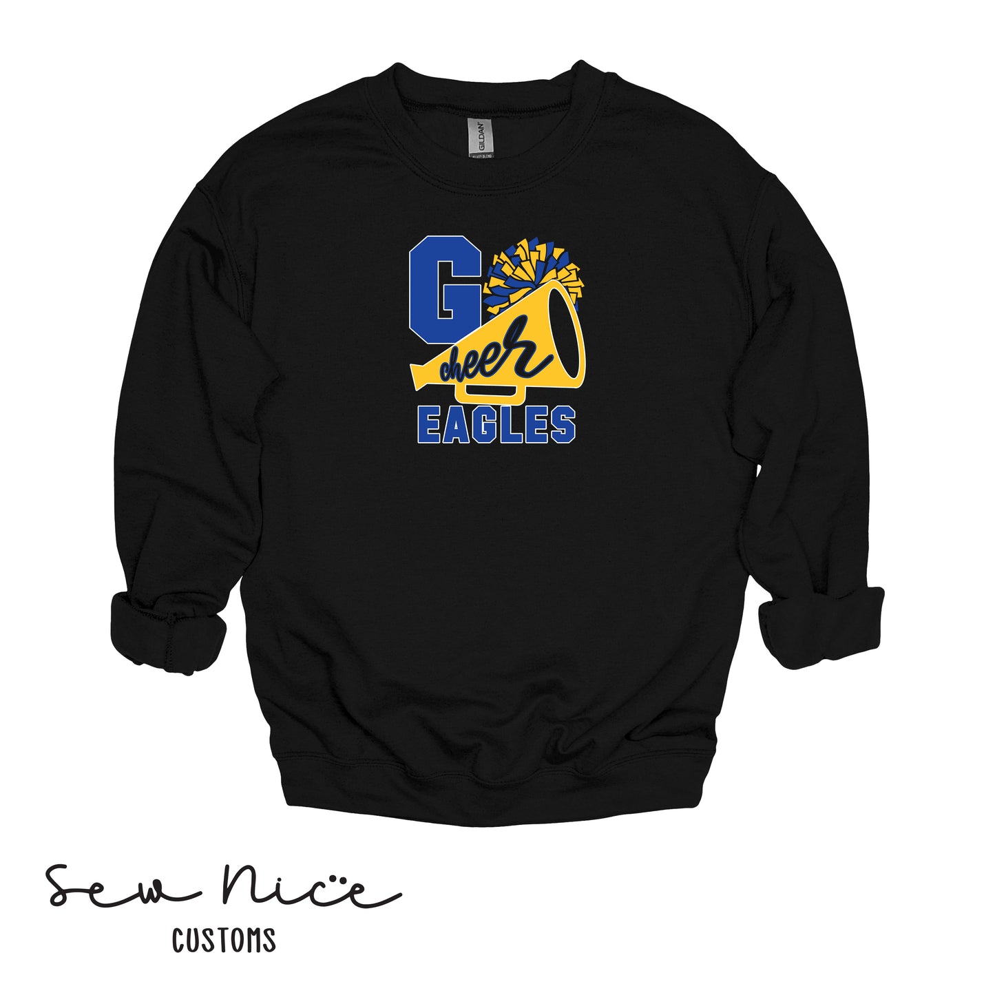 GO CHEER Eagles- Unisex Adult/Youth Crewneck Sweatshirt