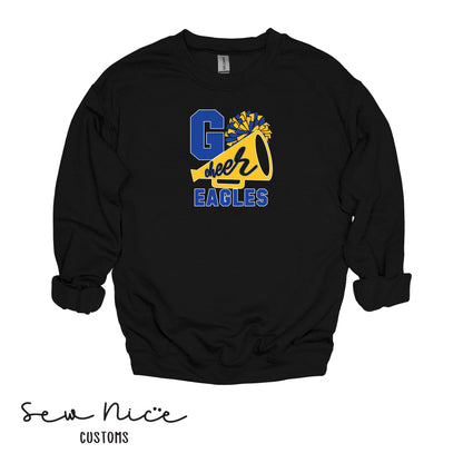 GO CHEER Eagles- Unisex Adult/Youth Crewneck Sweatshirt