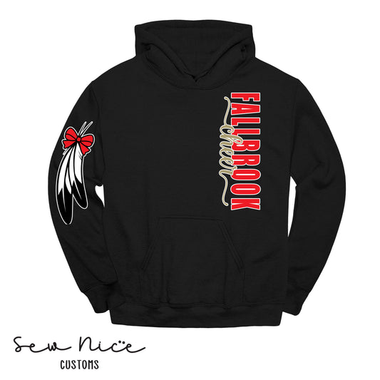 Fallbrook Cheer- Side Design- Adult/Youth Hoodie- FPW CHEER