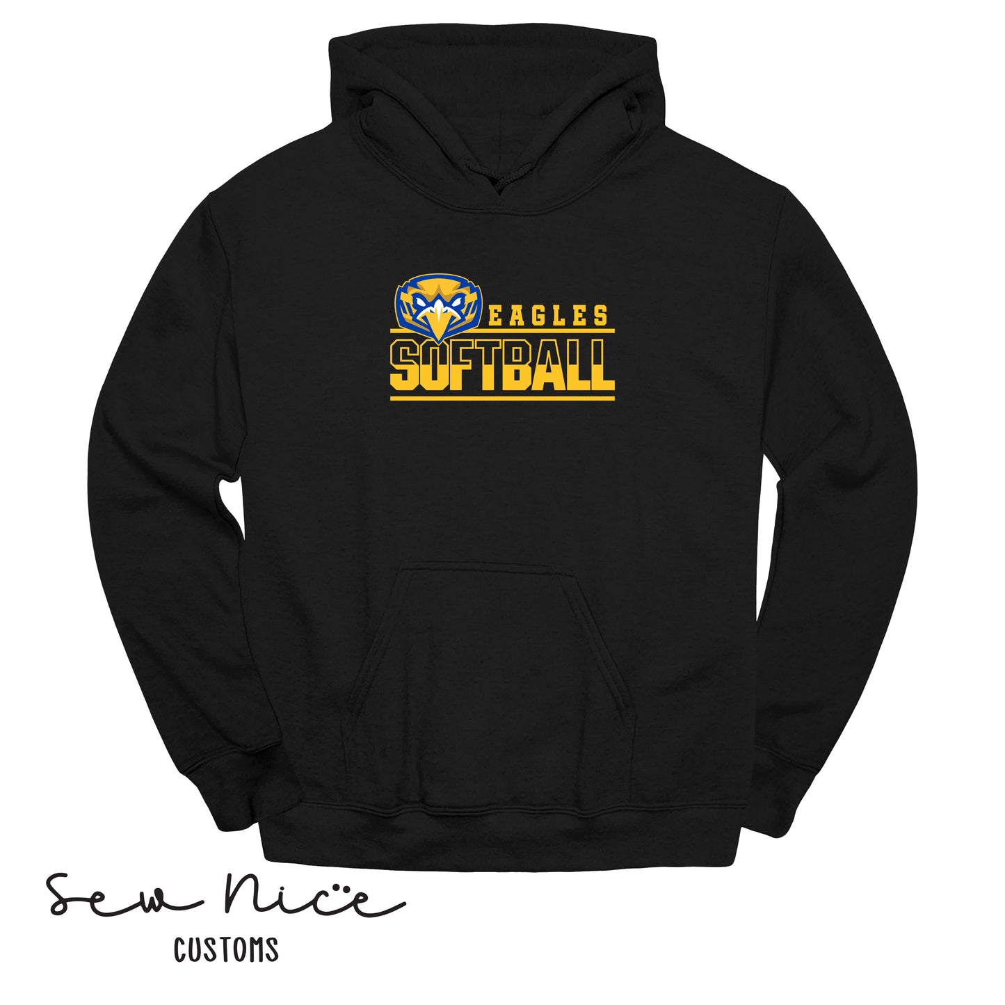 Forward Eagle Softball-Unisex Adult/Youth Hoodie