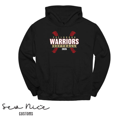 FHS Softball Seams- Unisex Adult/Youth Hoodie