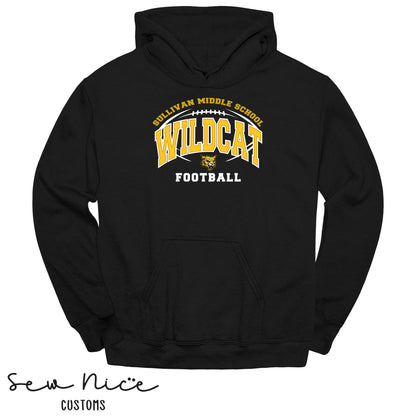 Sullivan Wildcat Football- Unisex Adult/Youth Hoodie