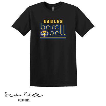Retro Eagles Baseball- Unisex Adult/Youth T-Shirt