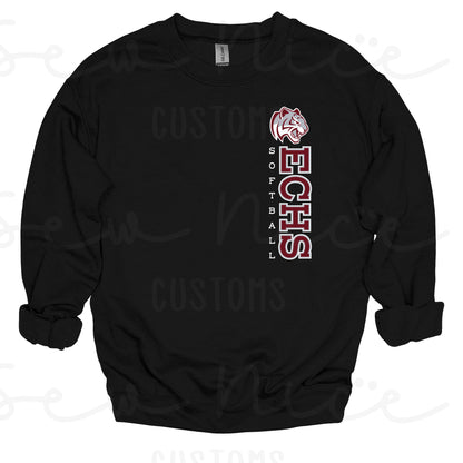 ECHS Softball- Unisex Adult/Youth Crewneck