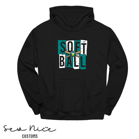 Guajome Block Softball- Unisex Adult/Youth Hoodie
