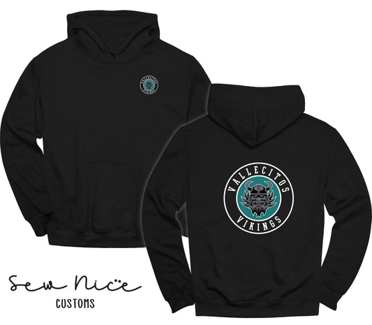 Vallecitos Logo-Front/Back Design- Unisex Adult/Youth Hoodie