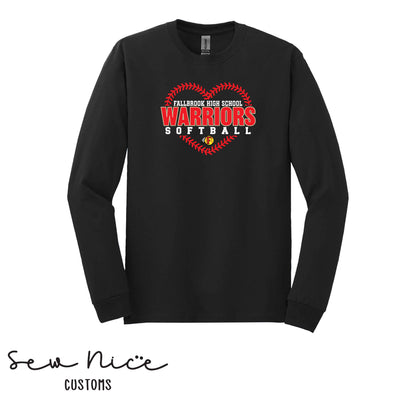 FHS Warriors Seam Heart- Unisex Adult/Youth Long Sleeve Shirt