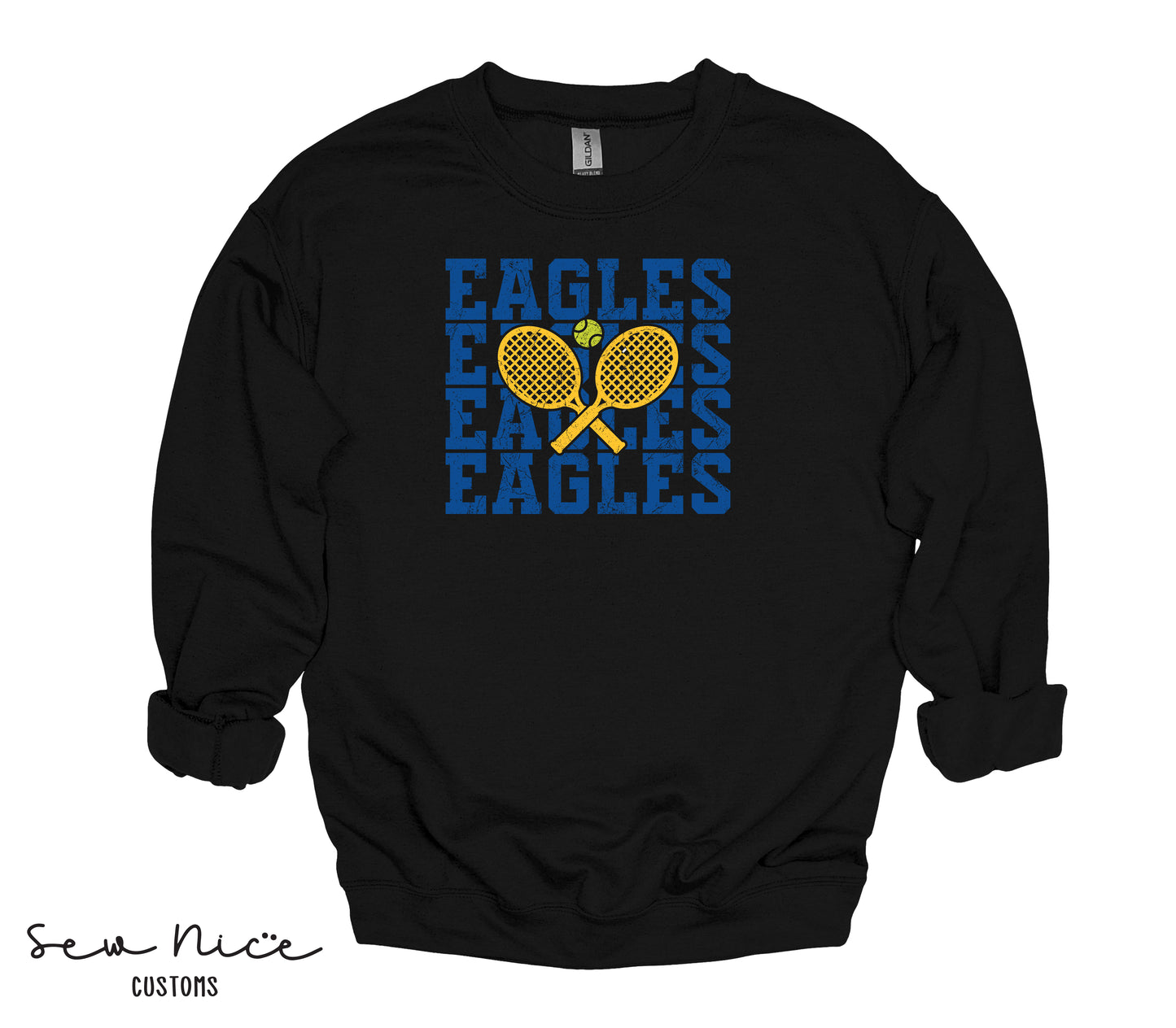 SP Eagles Stacked- Unisex Adult/Youth Crewneck Sweatshirt
