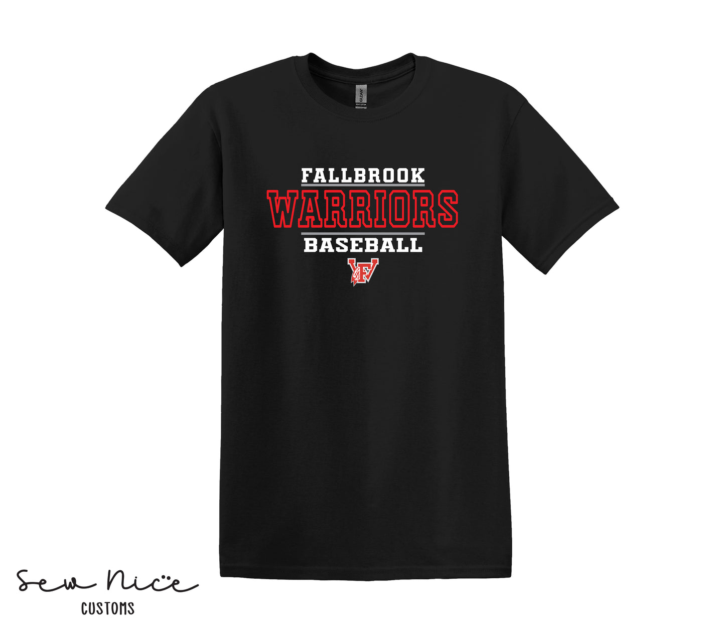 Fallbrook 12u Warriors Baseball - Unisex Adult/Youth T-Shirt