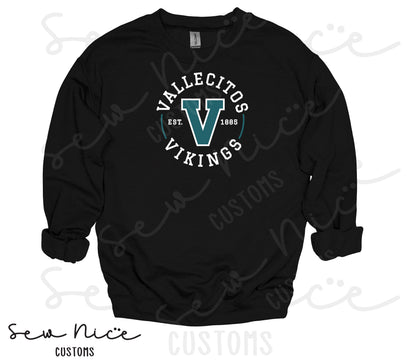 Vallecitos V-Logo- Unisex Crewneck Sweatshirt