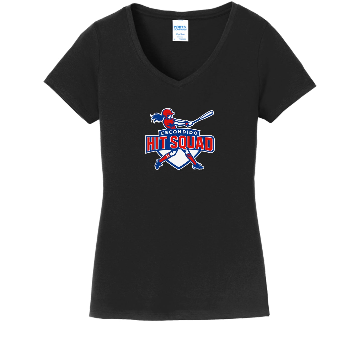 Hit Squad Softball- Ladies V-Neck Shirt