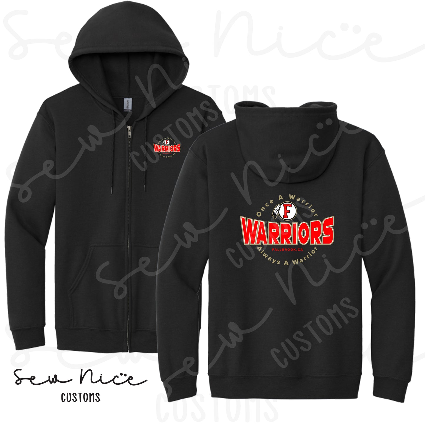 Circle Warriors- Full Zip Hoodie