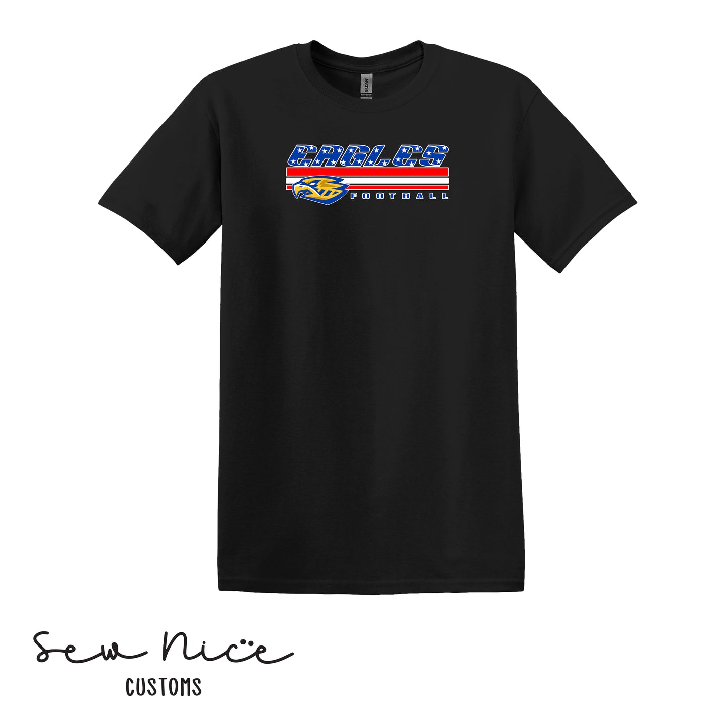 SP American Flag Eagles- Unisex Adult/Youth T-Shirt