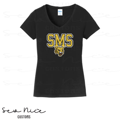 SMS Custom-Sport- Ladies V-Neck Shirt