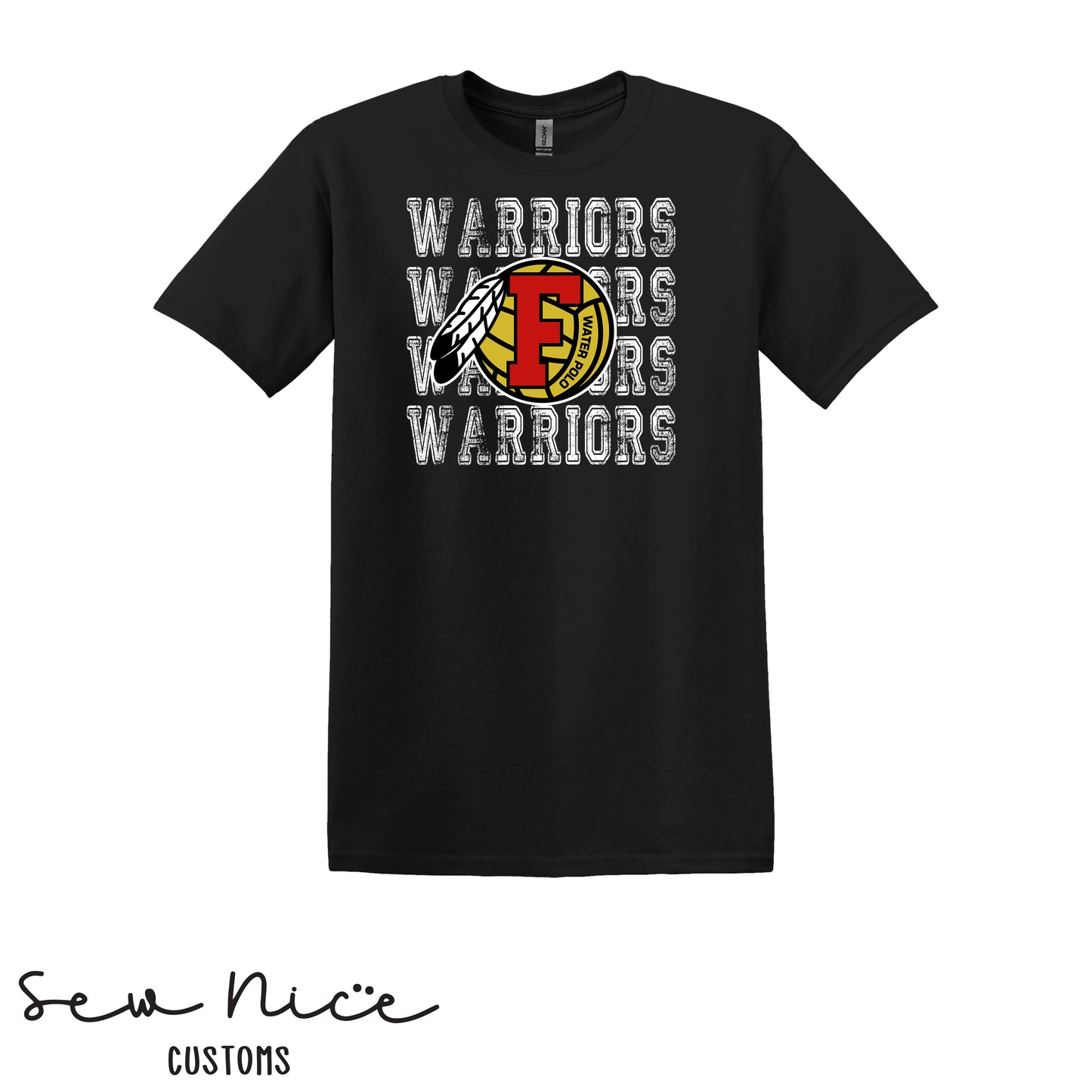 Warriors Stacked FHS Water Polo - Unisex Adult/Youth T-Shirt