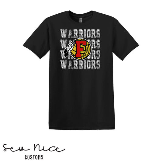 Warriors Stacked FHS Water Polo - Unisex Adult/Youth T-Shirt