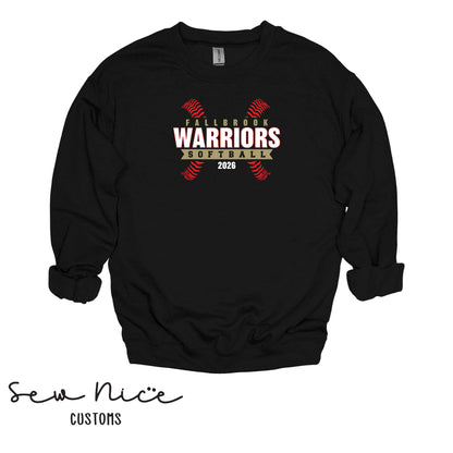 FHS Softball Seams - Unisex Adult/Youth Crewneck Shirt