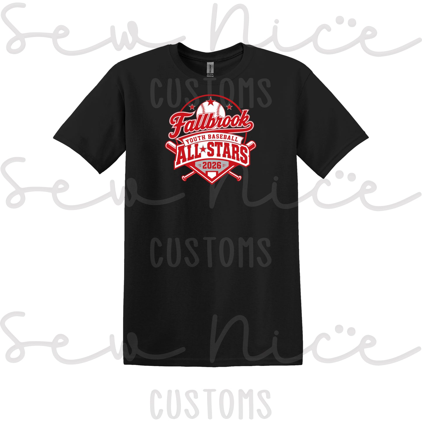 Fallbrook Youth Baseball- ALL STARS 2026- Unisex T-Shirt