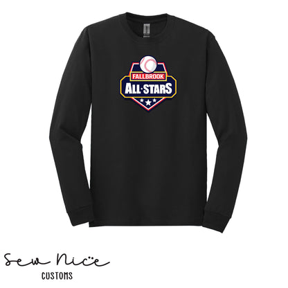 Fallbrook All Star Logo- Unisex Cotton Long Sleeve Shirt
