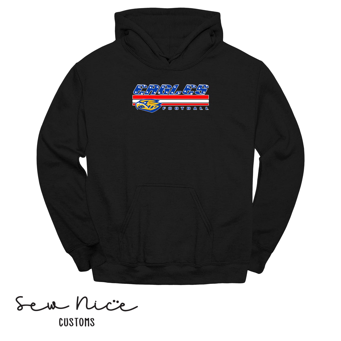 SP American Flag Eagle- Unisex Adult/Youth Hoodie