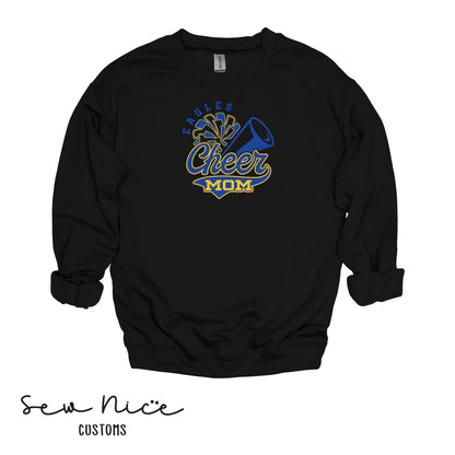 Eagles Cheer Mom- Unisex Crewneck Sweatshirt