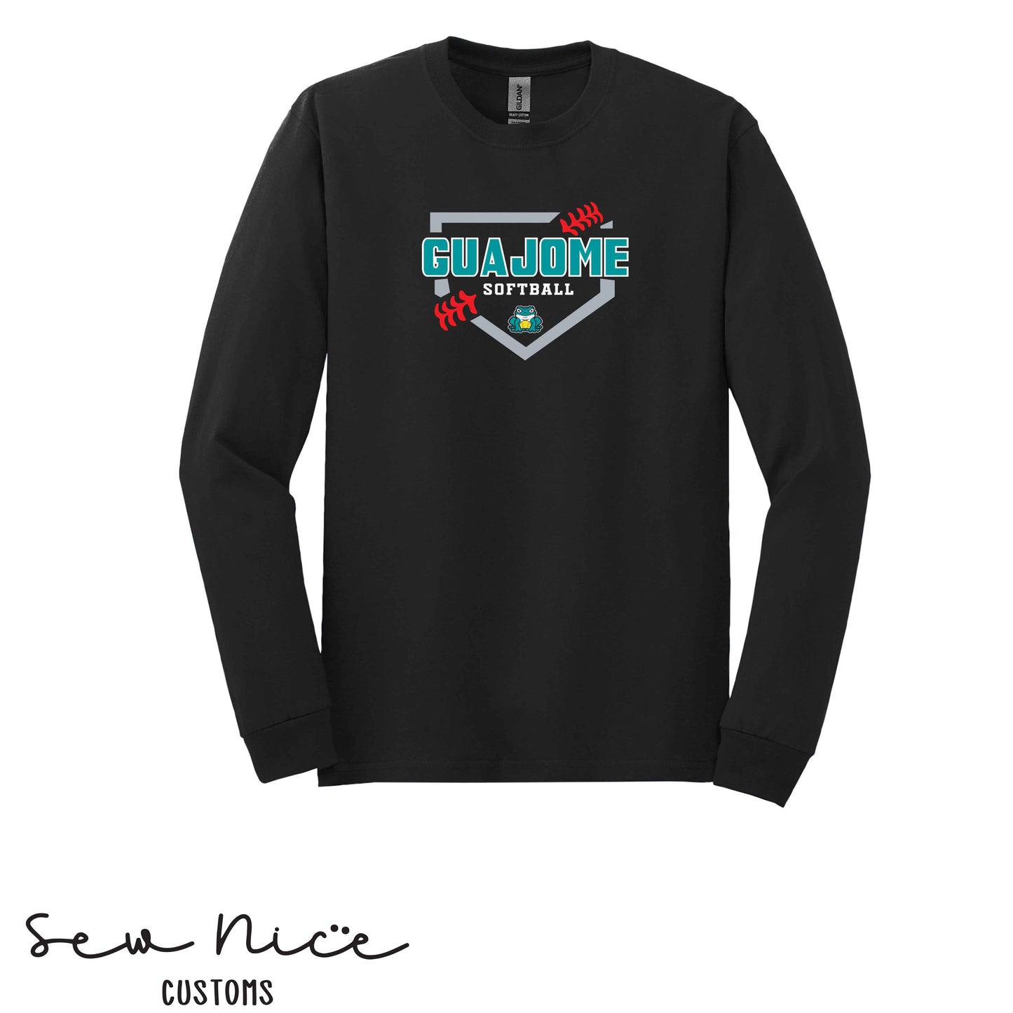 Guajome Softball Plate- Unisex Adult/Youth Long Sleeve Shirt