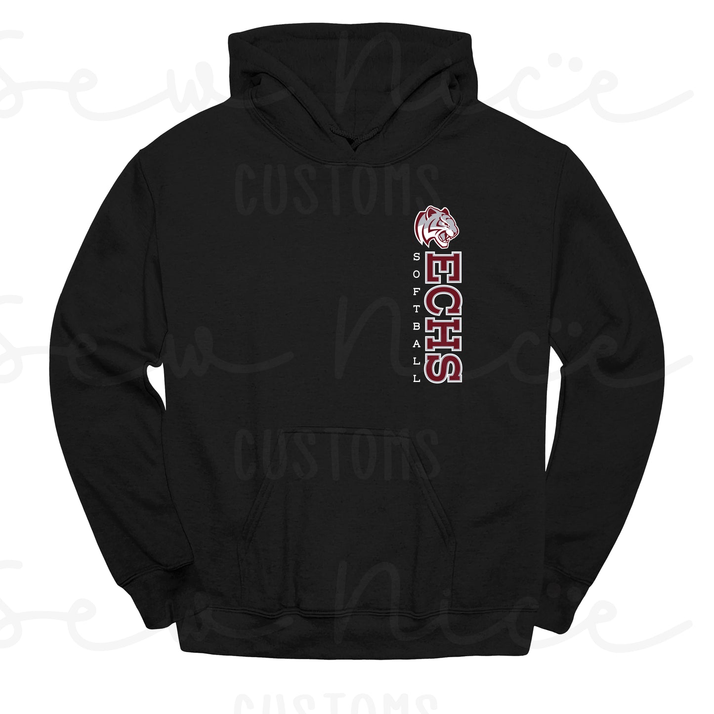 ECHS Softball- Unisex Adult/Youth Hoodie