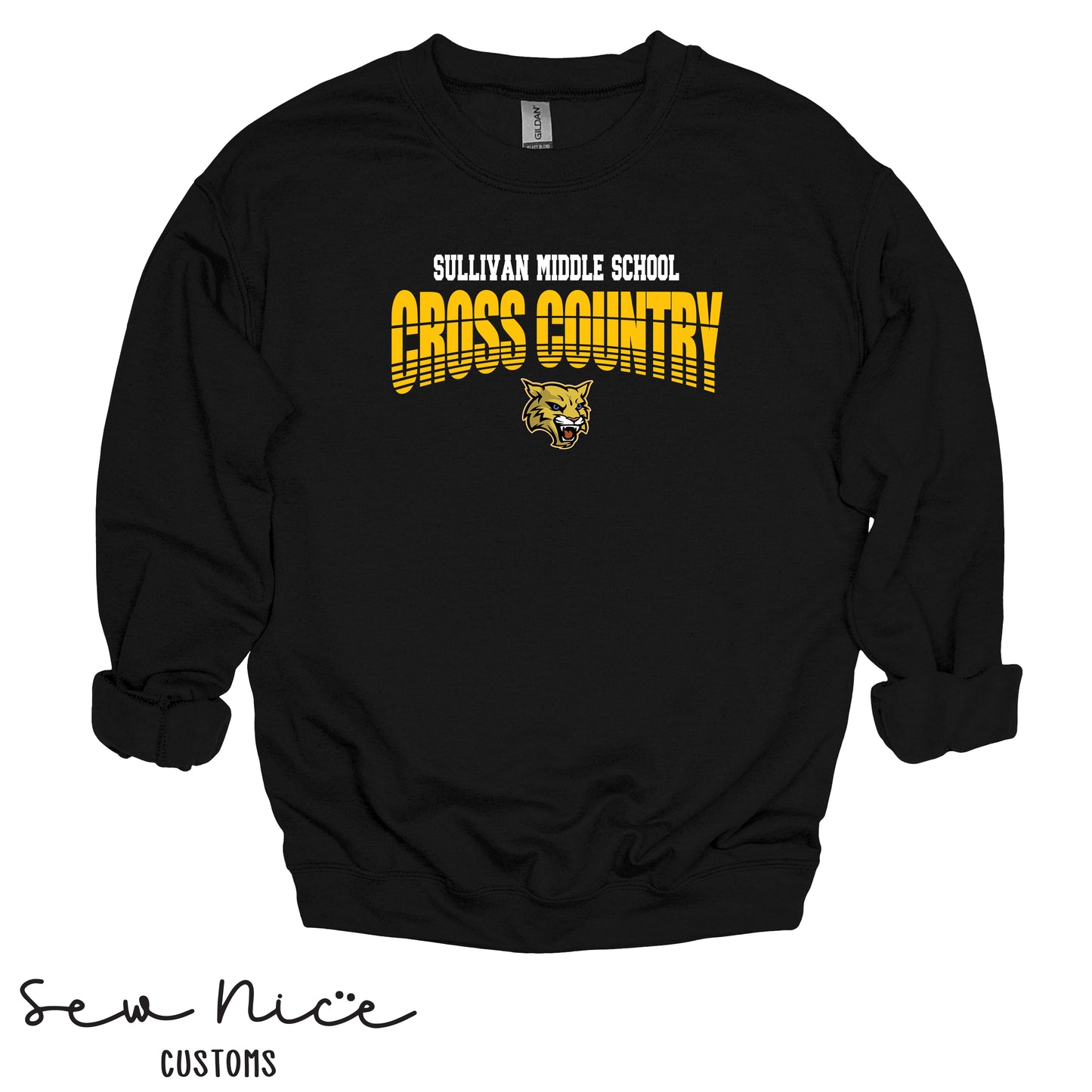 Sullivan Cross Country Mascot- Unisex Adult/Youth Crewneck Sweatshirt