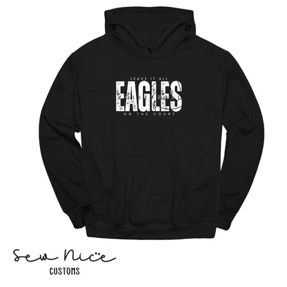 SP Eagles Volleyball-Leave It All On The Court- Adult/Youth Unisex Hoodie