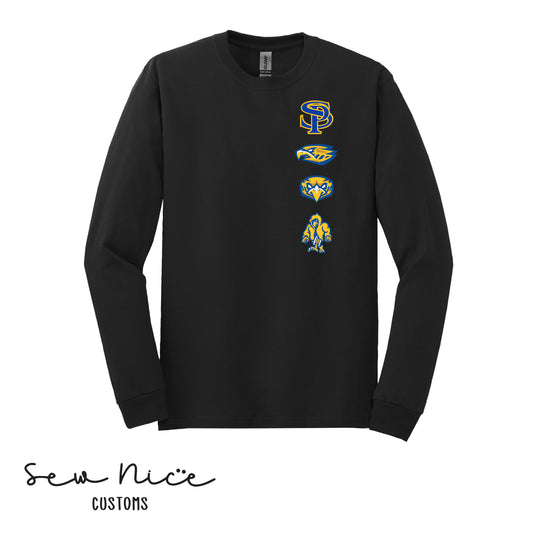 SP- Logo Row- Unisex Adult/Youth Long Sleeve Shirt