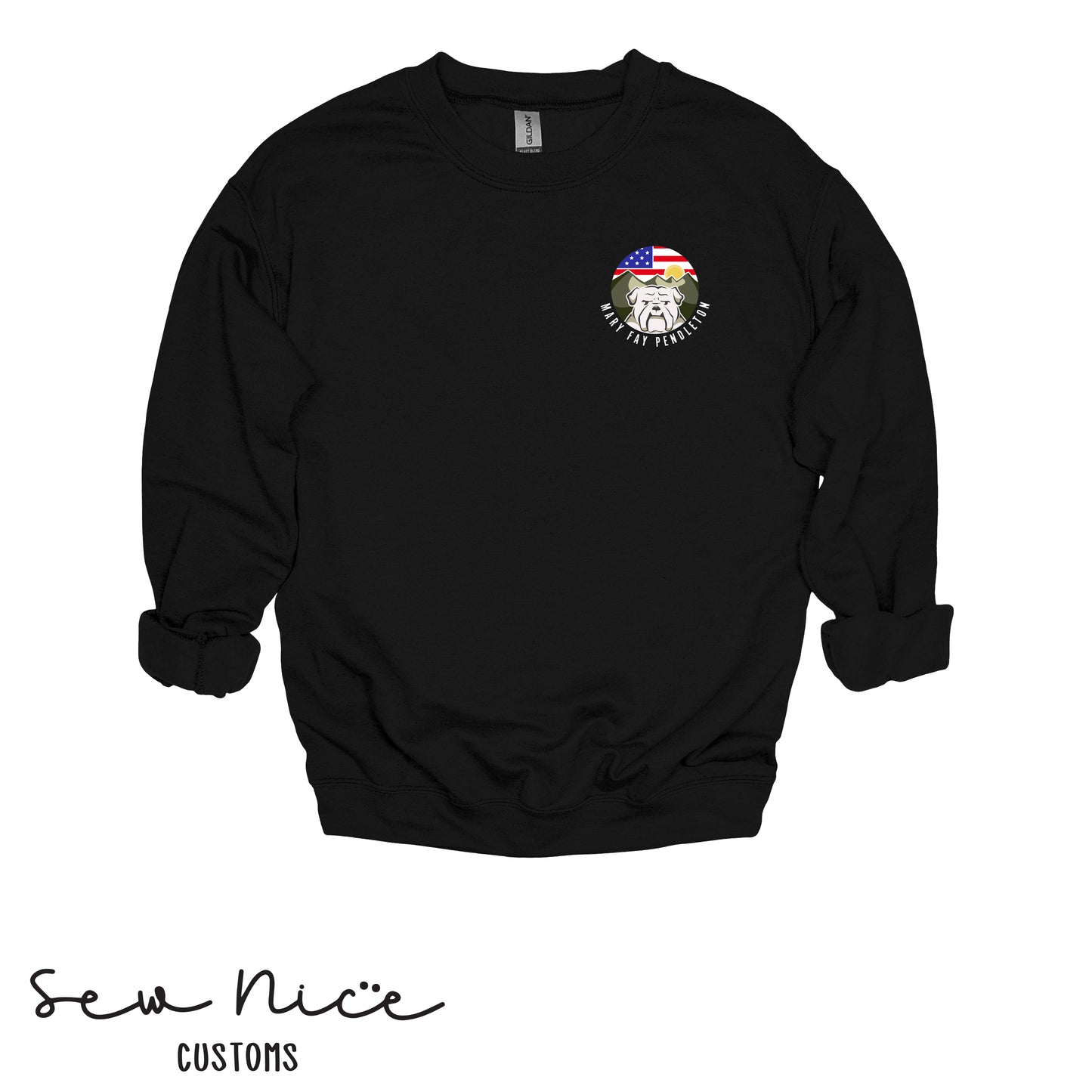 Embroidered-Mary Fay Logo Crewneck