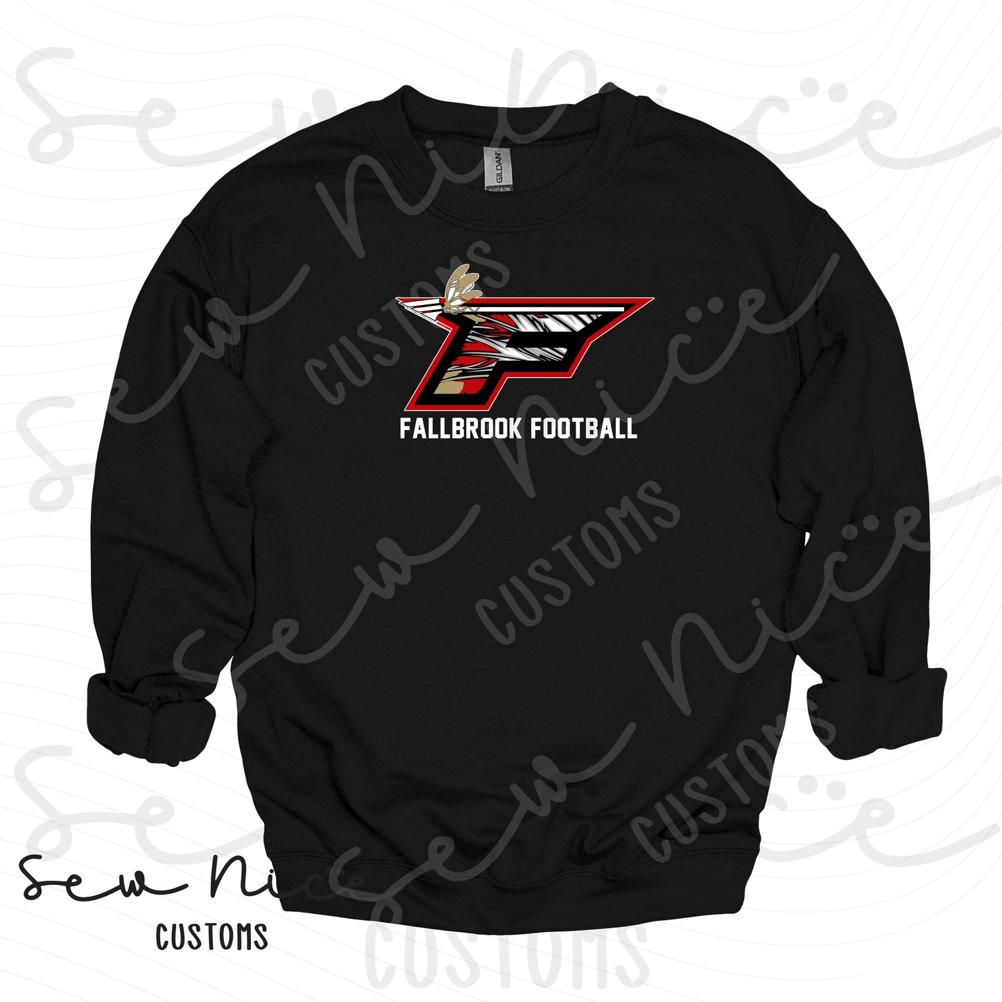 F Football Design- Unisex Crewneck Sweatshirt