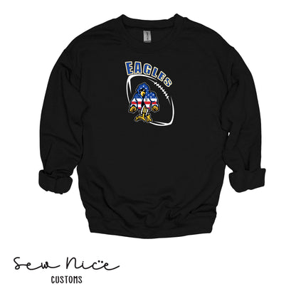 SP Eagles American Flag Robe- Unisex Adult/Youth Crewneck Sweatshirt