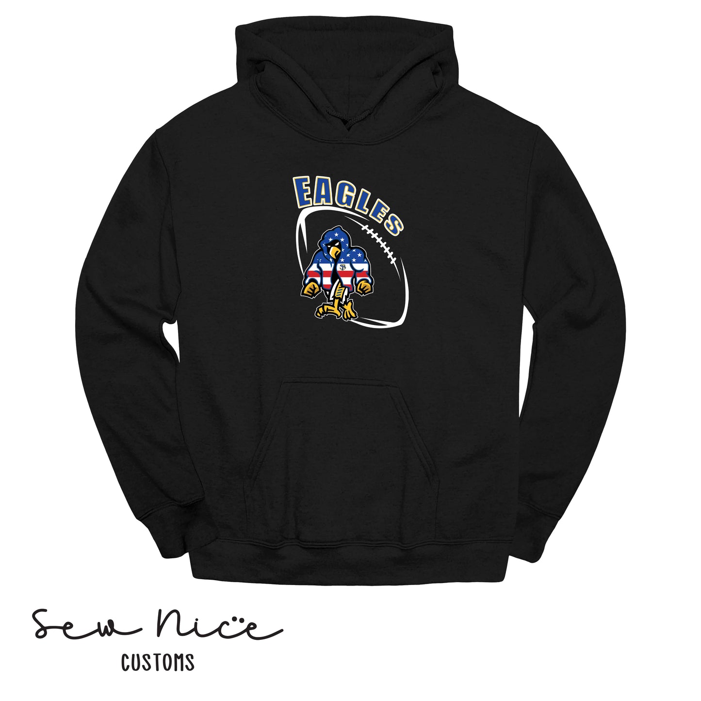SP Eagles American Flag Robe- Unisex Adult/Youth Hoodie