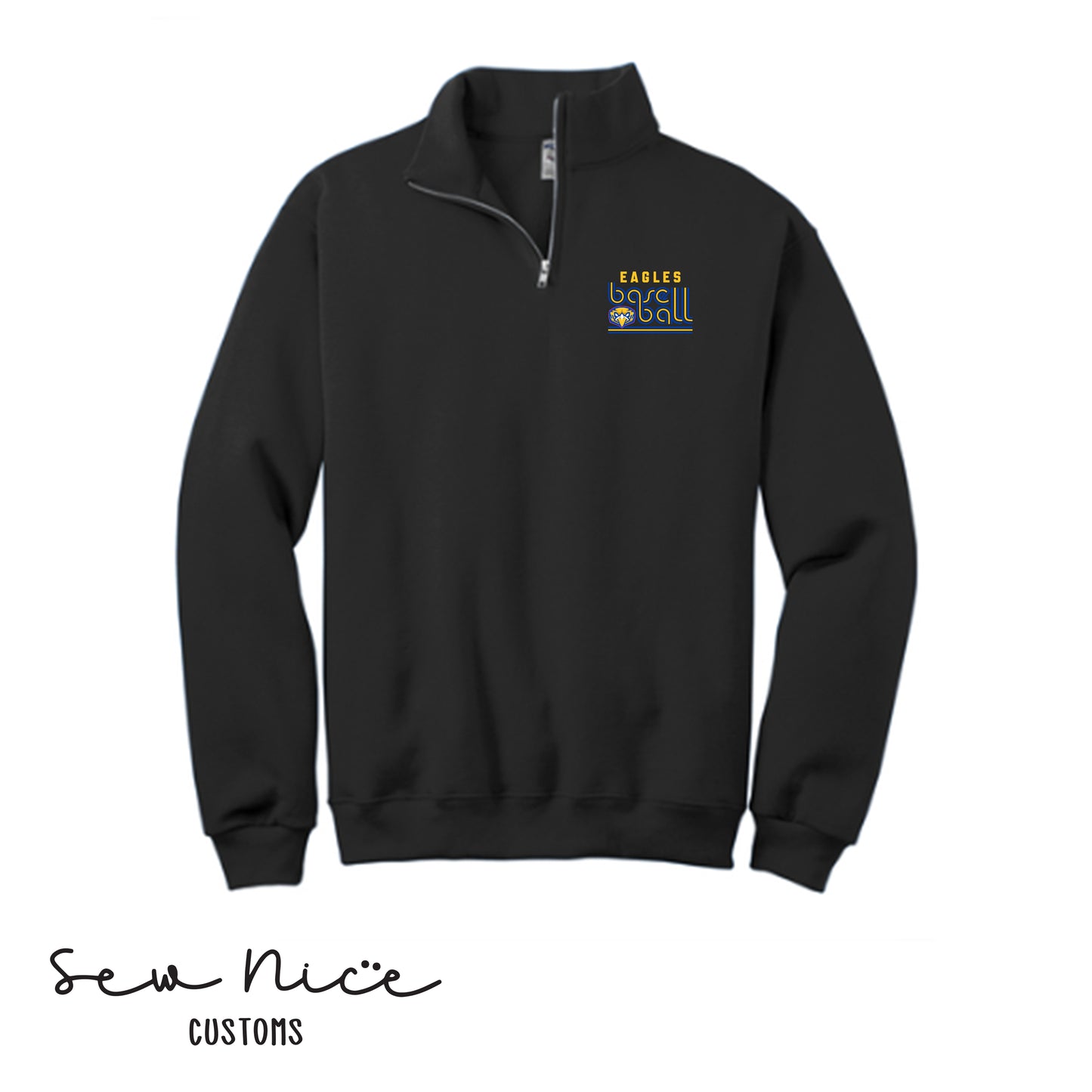 Retro Eagles Baseball - Unisex Adult/Youth 1/4 Zip