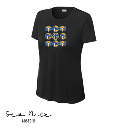 SP Mascot Volleyball Ladies Dri Fit Shirt
