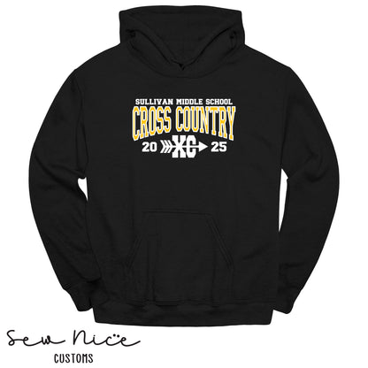 Sullivan Middle School Cross Country XC - Unisex Adult/Youth Hoodie