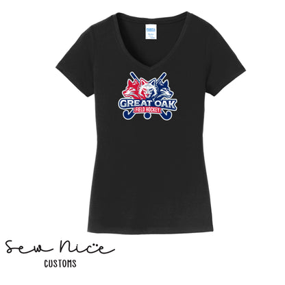 GO Wolfpack Field Hockey Ladies V-Neck Shirt