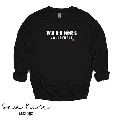 Warriors Ball Volleyball- Unisex Adult/Youth Crewneck Sweatshirt