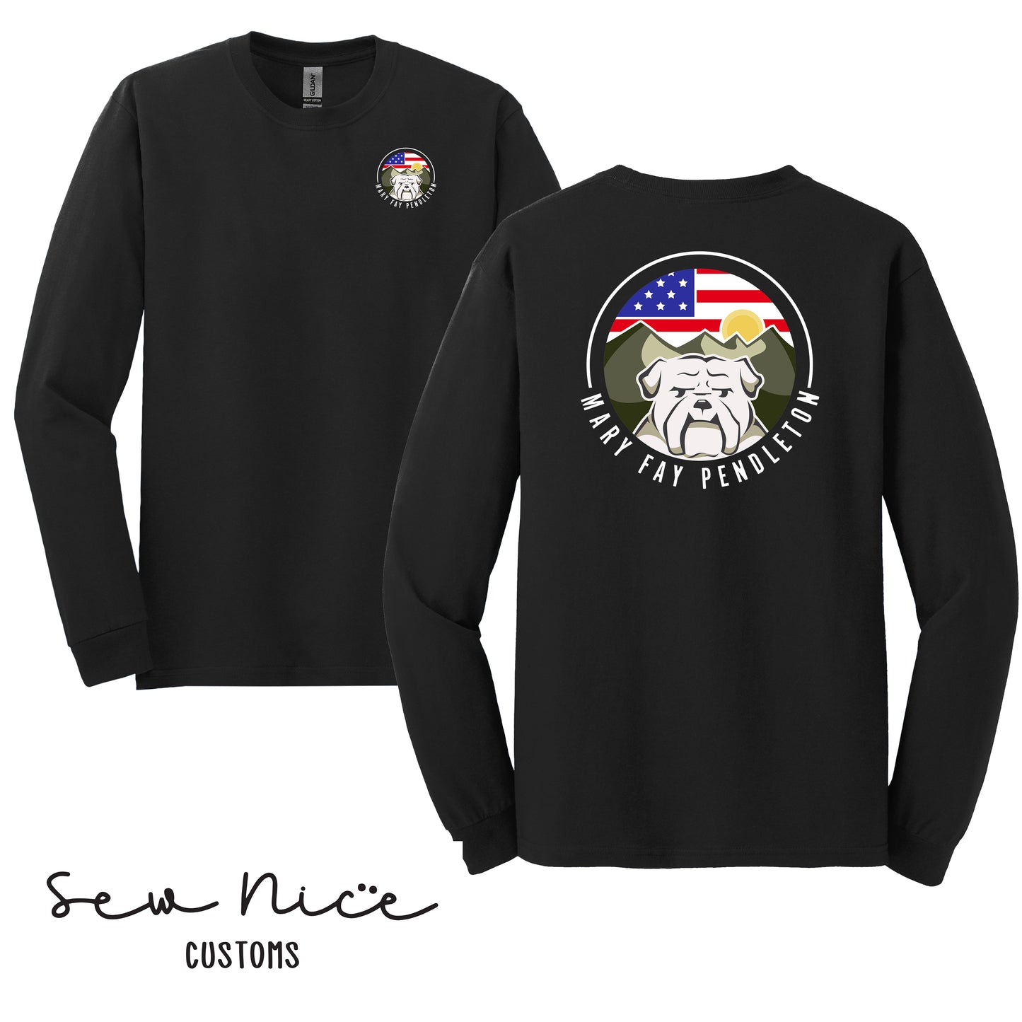 Mary Fay Logo Long Sleeve -FRONT/BACK Design