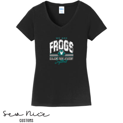 Guajome-Vintage-Softball-Ladies V-Neck Shirt