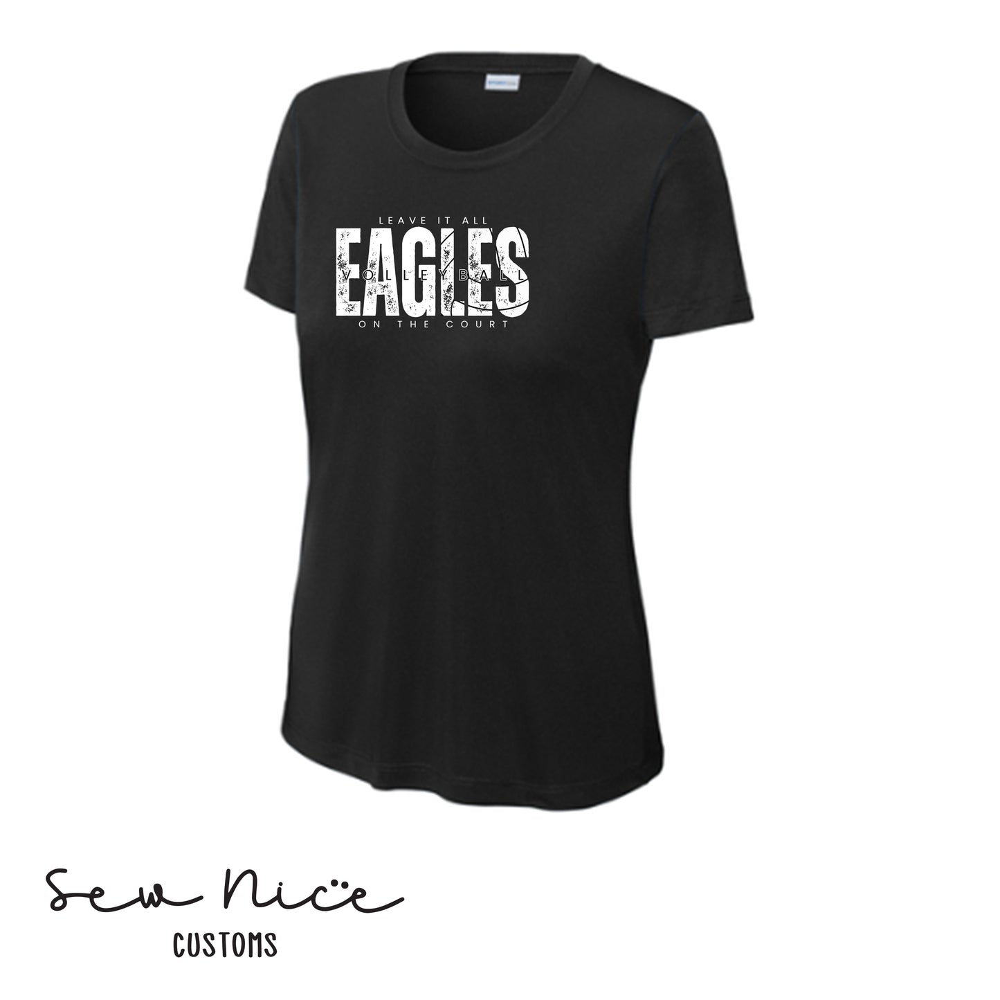 SP Eagles Volleyball-Leave It All On The Court-Ladies Dri Fit Shirt