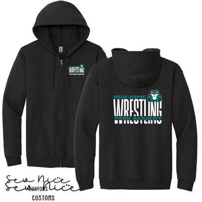 Guajome Tall WRESTLING Design- Unisex Adult/Youth Full Zip Hoodie