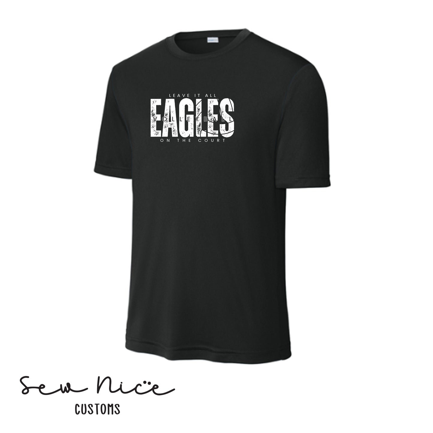 SP Eagles Volleyball-Leave It All On The Court- Adult/Youth Unisex Dri Fit Shirt