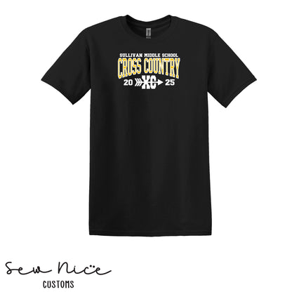 Sullivan Middle School Cross Country XC- Unisex Adult/Youth T-Shirt