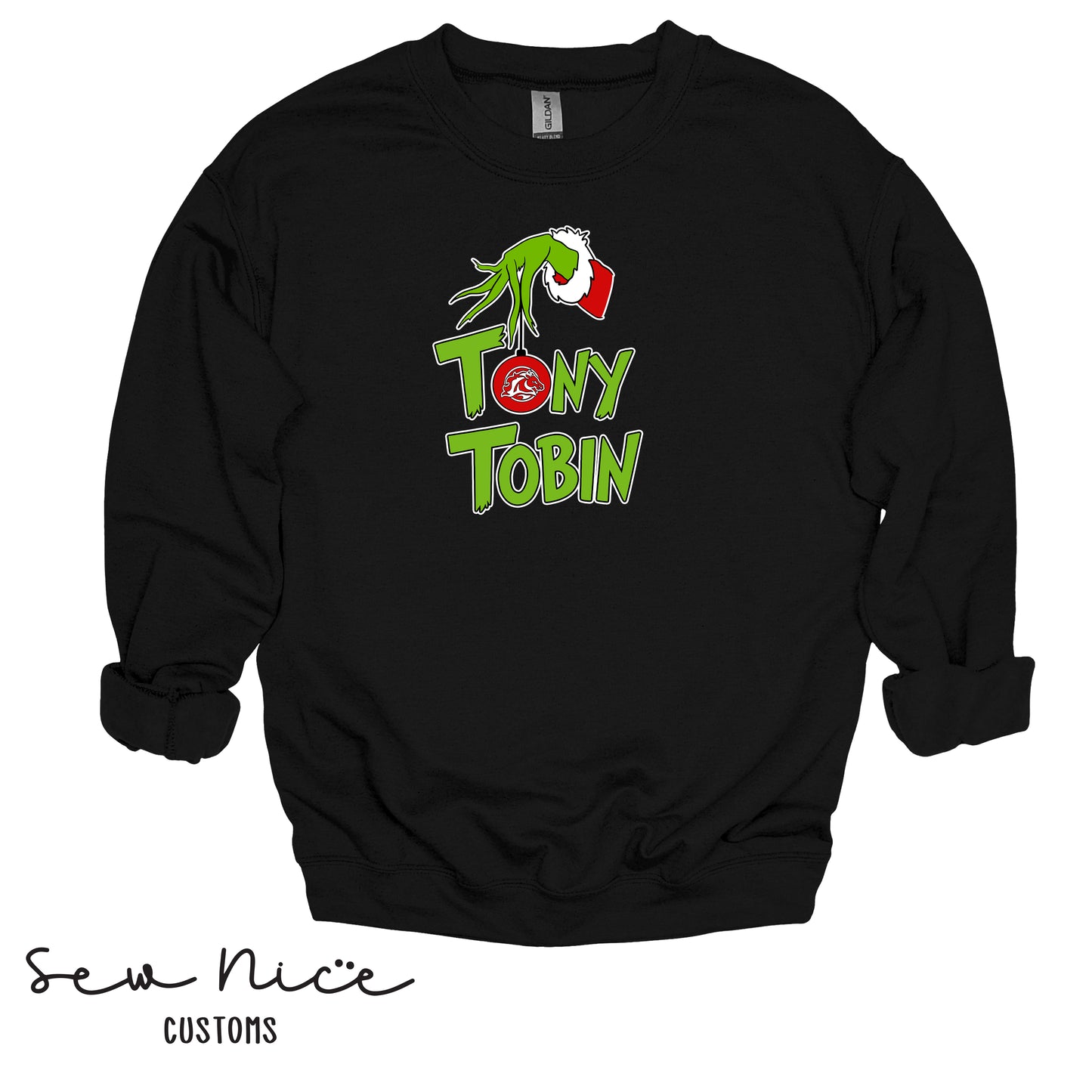 Tony Tobin Grinch-Unisex Adult/Youth Crewneck Sweatshirt