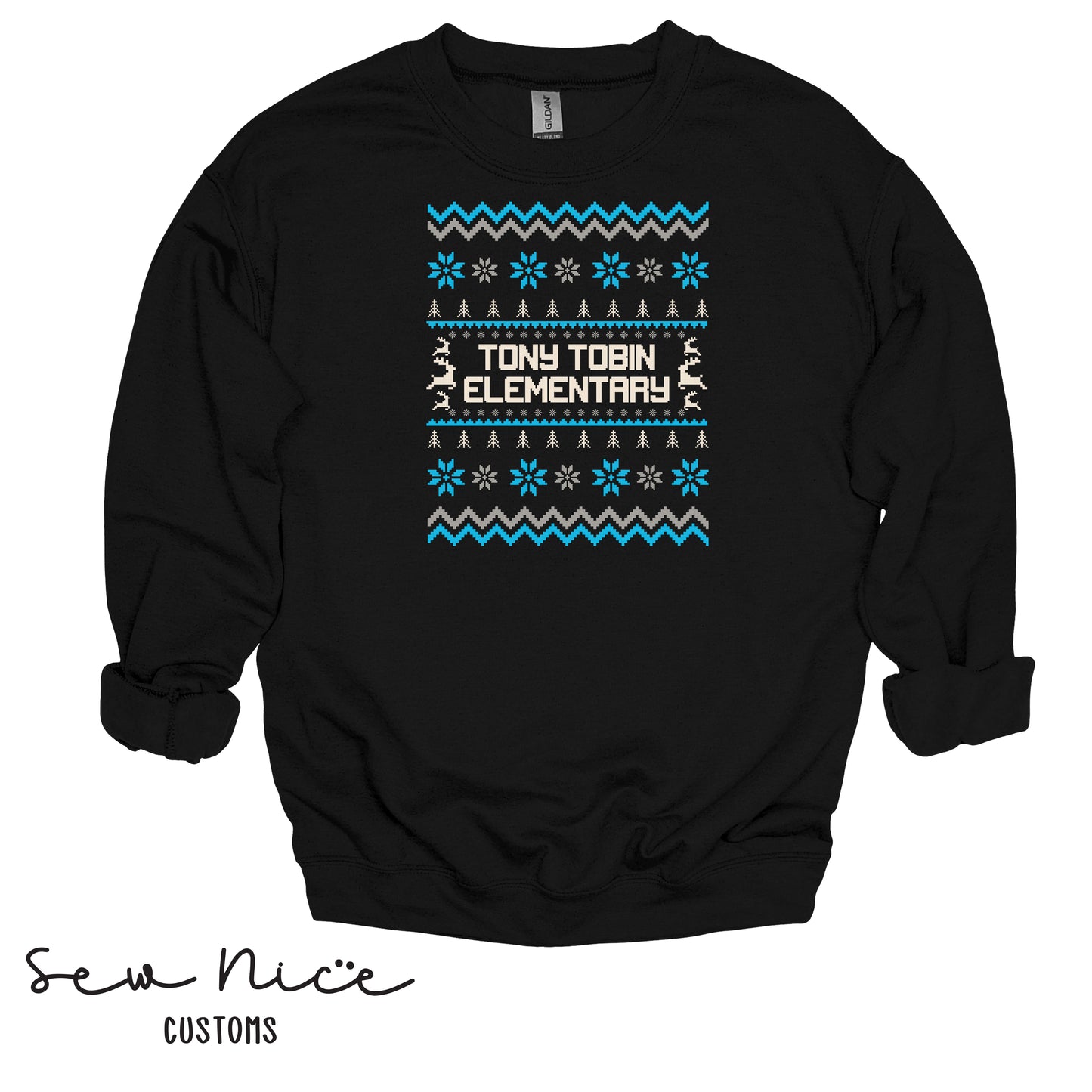 Tony Tobin Winter Sweater- Unisex Adult/Youth Crewneck Sweater