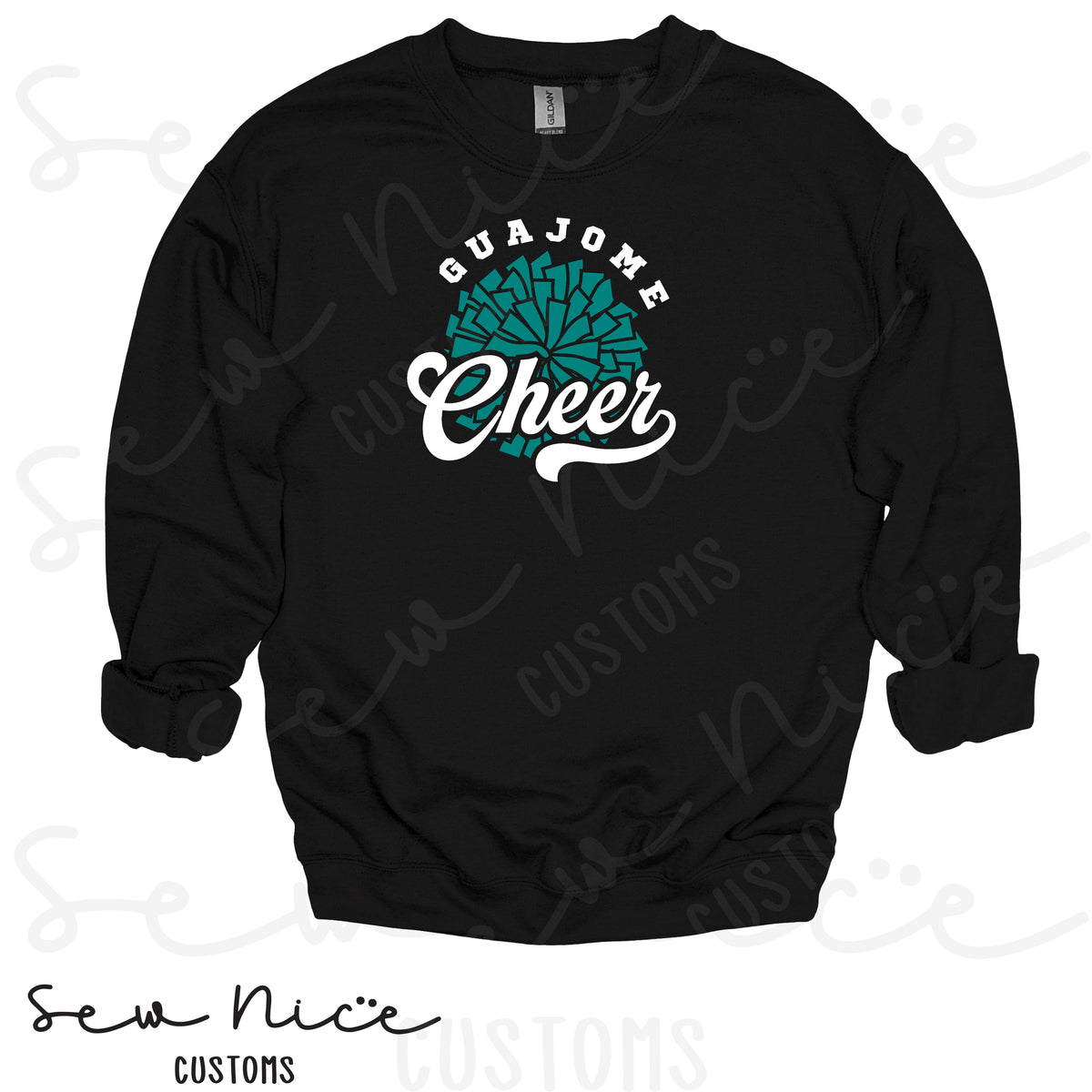 Guajome Pom Pom Single Print- Crewneck Sweatshirt