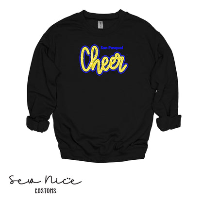 SP Cheer Embroidered Applique-Unisex Adult/Youth Crewneck Sweatshirt